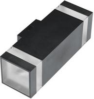 Sieninis lauko šviestuvas AZzardo Jason 2, 18W, LED, IP65, baltas/juodas, 10 cm x 24 cm