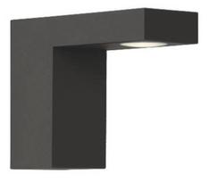 Sieninis lauko šviestuvas Lucide Texas, 7W, LED, IP54, antracito, 15 cm x 12 cm