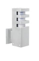 Sieninis lauko šviestuvas Su-Ma Rado, 18W, E27, IP54, sidabro, 8 cm x 25 cm
