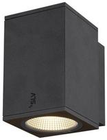 Sieninis lauko šviestuvas SLV Enola Square M, 11W, LED, IP65, antracito, 10 cm x 16 cm