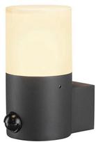 Sieninis lauko šviestuvas SLV Grafit Sensor, 11W, E27, IP44, antracito, 8.8 cm x 17 cm