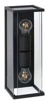 Sieninis lauko šviestuvas Lucide Claire, 15W, E27, IP54, juodas, 14 cm x 40 cm