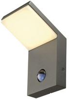 Sieninis lauko šviestuvas SLV Ordi Sensor, 9W, LED, IP44, antracito, 10 cm x 16.5 cm