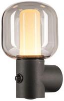 Sieninis lauko šviestuvas SLV Ovalisk Sensor, 9.6W, LED, IP65, antracito, 17 cm x 28 cm