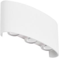 Sieninis lauko šviestuvas AZzardo Ginna 3, 6W, LED, IP54, baltas, 16.7 cm x 4 cm