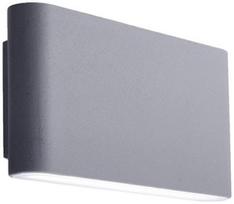 Sieninis lauko šviestuvas Searchlight Maples, 4W, LED, IP44, pilkas, 17 cm x 9 cm