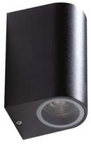 Sieninis lauko šviestuvas AZzardo Rimini 2, 35W, GU10, IP54, juodas, 7 cm x 9.5 cm