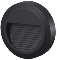 Sieninis lauko šviestuvas AZzardo Ove, 2.5W, LED, IP54, juodas, 11 cm x 2.5 cm