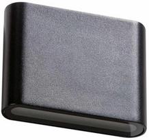 Sieninis lauko šviestuvas AZzardo Cremona S, 6W, LED, IP54, juodas, 11.5 cm x 3 cm