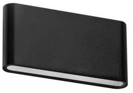 Sieninis lauko šviestuvas AZzardo Cremona M, 10W, LED, IP54, juodas, 17.5 cm x 3 cm