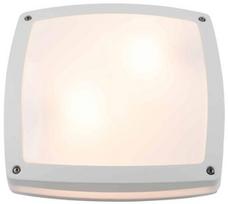 Sieninis lauko šviestuvas AZzardo Fano Square, 18W, E27, IP54, baltas, 30 cm x 8.9 cm