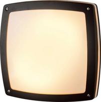 Sieninis lauko šviestuvas AZzardo Fano Square, 18W, E27, IP54, juodas, 30 cm x 8.9 cm
