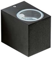 Sieninis lauko šviestuvas AZzardo Rimini 1, 35W, GU10, IP54, juodas, 6.5 cm x 9 cm