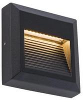 Sieninis lauko šviestuvas Nowodvorski Sidewalk Square, 1.6W, LED, juodas, 2.6 cm x 10 cm