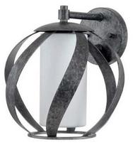 Sieninis lauko šviestuvas Quintiesse Blacksmith, 60W, E27, IP44, juodas, 25.4 cm x 28.2 cm