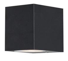 Sieninis lauko šviestuvas CristalRecord Confo, GU10, IP44, juodas, 6.3 cm x 7.8 cm