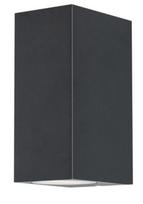 Sieninis lauko šviestuvas CristalRecord Confo, GU10, IP44, juodas, 6.7 cm x 15.1 cm
