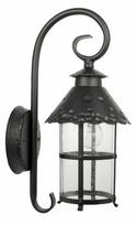 Sieninis lauko šviestuvas Su-Ma Toledo, 60W, E27, IP23, juodas, 25 cm x 44 cm