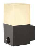 Sieninis lauko šviestuvas SLV Grafit, 11W, E27, IP44, grafito, 8.5 cm x 17 cm