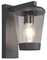 Sieninis lauko šviestuvas Trio Cavado 211060142, 40W, E27, IP44, antracito, 16 cm x 28 cm