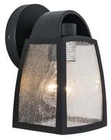 Sieninis lauko šviestuvas Lutec Kelsey 5273701012, 40W, E27, IP44, juodas, 12 cm x 20 cm