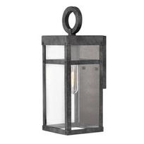 Sieninis lauko šviestuvas Quintiesse Porter, 60W, E27, IP44, pilkas, 14 cm x 33.6 cm