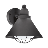Sieninis lauko šviestuvas Eglo Barrosela 94805, 40W, E27, IP44, juodas, 23 cm x 24 cm