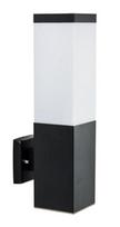 Sieninis lauko šviestuvas Su-Ma Inox, 40W, E27, IP44, juodas, 8 cm x 34 cm