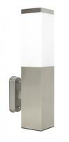 Sieninis lauko šviestuvas Su-Ma Inox, 40W, E27, IP44, sidabro, 8 cm x 34 cm