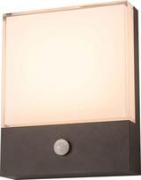 Sieninis lauko šviestuvas AZzardo Civita, 12W, LED, IP54, tamsiai pilka, 5 cm x 20 cm