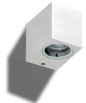 Sieninis lauko šviestuvas AZzardo Rimini 1, 35W, GU10, IP54, baltas, 9 cm x 8 cm
