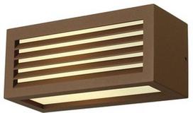 Sieninis lauko šviestuvas SLV Box L, 9W, E27, IP54, rudas, 25 cm x 11 cm