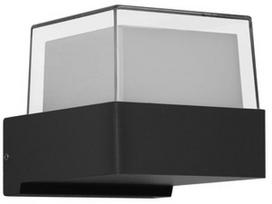 Sieninis lauko šviestuvas Italux Marti, 5W, LED, IP54, juodas, 8.6 cm x 9 cm