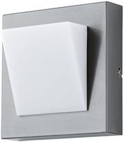 Sieninis lauko šviestuvas Eglo Calgary, 3.7W, LED, IP44, sidabro, 20 cm x 20 cm