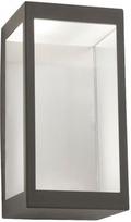 Sieninis lauko šviestuvas Searchlight Box, 10W, LED, IP44, tamsiai pilka, 12 cm x 22 cm