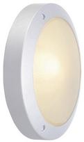 Sieninis lauko šviestuvas SLV Bulan, 60W, E14, IP44, sidabro, 27 cm x 7 cm
