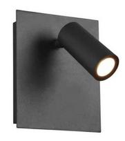 Sieninis lauko šviestuvas Trio Tunga, 4W, LED, IP54, juodas, 13 cm x 16 cm
