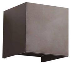 Sieninis lauko šviestuvas AZzardo Gambino, 6W, LED, IP54, pilkas, 10 cm x 10 cm
