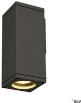 Sieninis lauko šviestuvas SLV Theo, 35W, LED, IP44, juodas, 7 cm x 18 cm