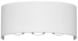 Sieninis lauko šviestuvas Italux Ortelo, 6W, LED, IP54, baltas, 17 cm x 8 cm