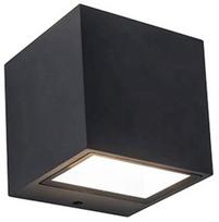 Sieninis lauko šviestuvas Lutec Gemini, 9W, LED, IP54, juodas, 8.8 cm x 8.6 cm