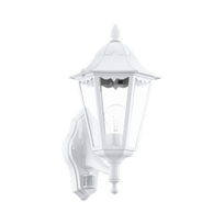 Sieninis lauko šviestuvas Eglo Navedo 93447, 60W, E27, IP44, baltas, 28.5 cm x 42.5 cm