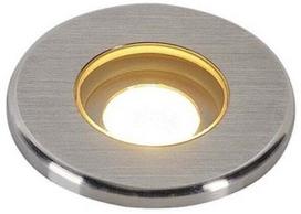 Įleidžiamas lauko grindų šviestuvas SLV Dasar Mini 37, 2W, LED, IP67, nerūdijančiojo plieno, 3.7 cm x 6.7 cm