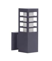 Sieninis lauko šviestuvas Su-Ma Rado III, 18W, E27, IP54, tamsiai pilka, 8 cm x 25 cm