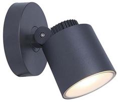 Sieninis lauko šviestuvas Lutec Explorer, 5.9W, LED, IP54, tamsiai pilka, 10.7 cm x 11.8 cm