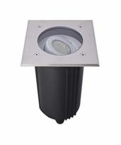 Įleidžiamas lauko grindų šviestuvas Su-Ma Mix 6725 D, 50W, GU10, IP67, nerūdijančiojo plieno, 15 cm x 17.5 cm