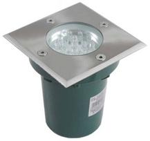 Lauko įleidžiamas šviestuvas Su-Ma Leda, 1W, LED, IP67, žalias, 10.8 cm x 9 cm