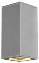 Sieninis lauko šviestuvas SLV Big Theo Up/Down, 75W, GU10, IP44, pilkas, 13 cm x 27.6 cm