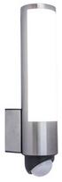 Sieninis lauko šviestuvas Lutec Leda PIR, 15.5W, LED, IP44, nerūdijančiojo plieno, 11.6 cm x 34.5 cm