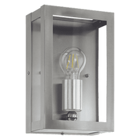 Sieninis lauko šviestuvas Eglo Alamonte 94827, 40W, E27, IP44, nerūdijančiojo plieno, 10 cm x 26 cm